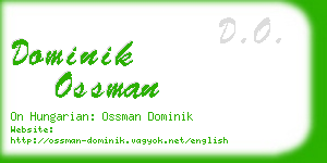 dominik ossman business card
